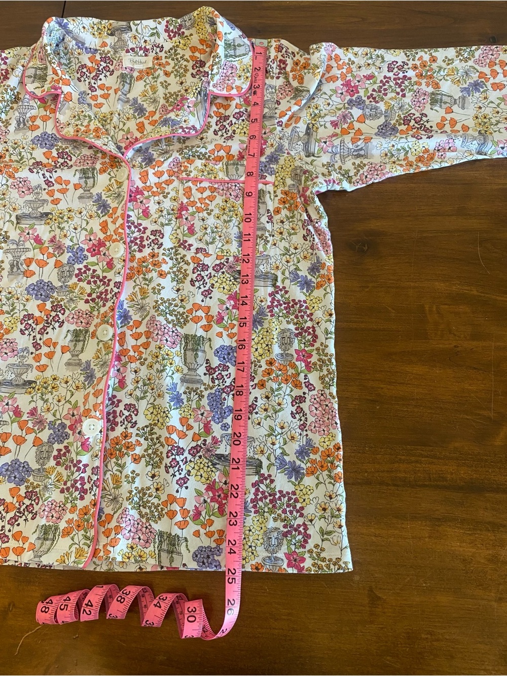 BedHead Women’s Floral Capri Pajama Set 3/4 sleeve - Picture 10 of 16
